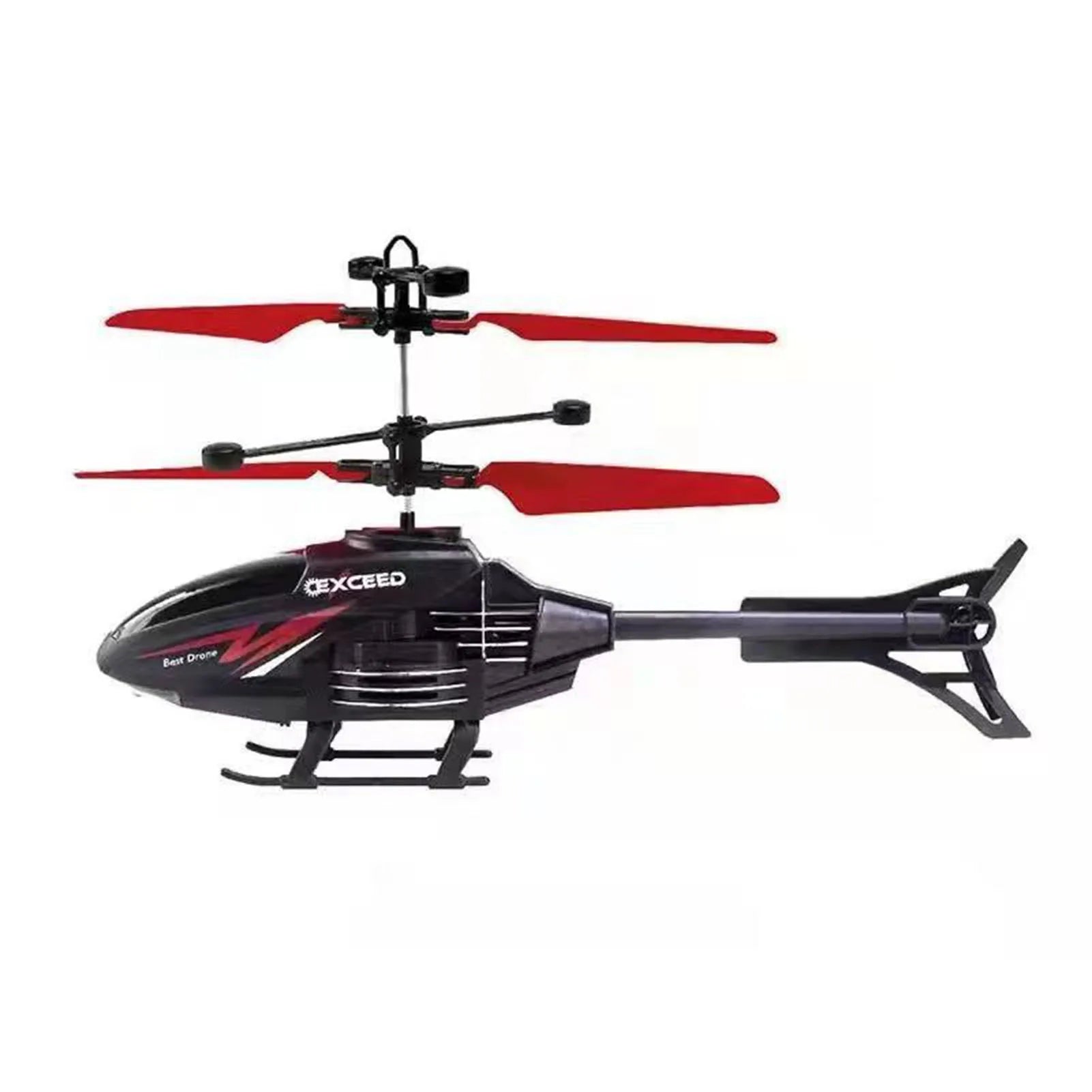 High-speed LED remote control helicopter toy in durable plastic with vibrant lights for kids