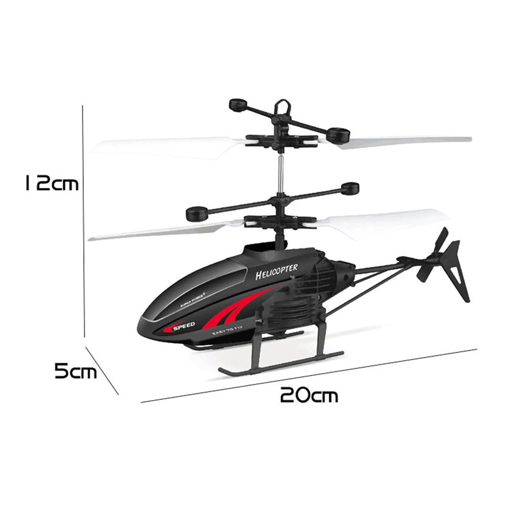 High-speed LED remote control helicopter toy in durable plastic with vibrant lights for kids — view 3
