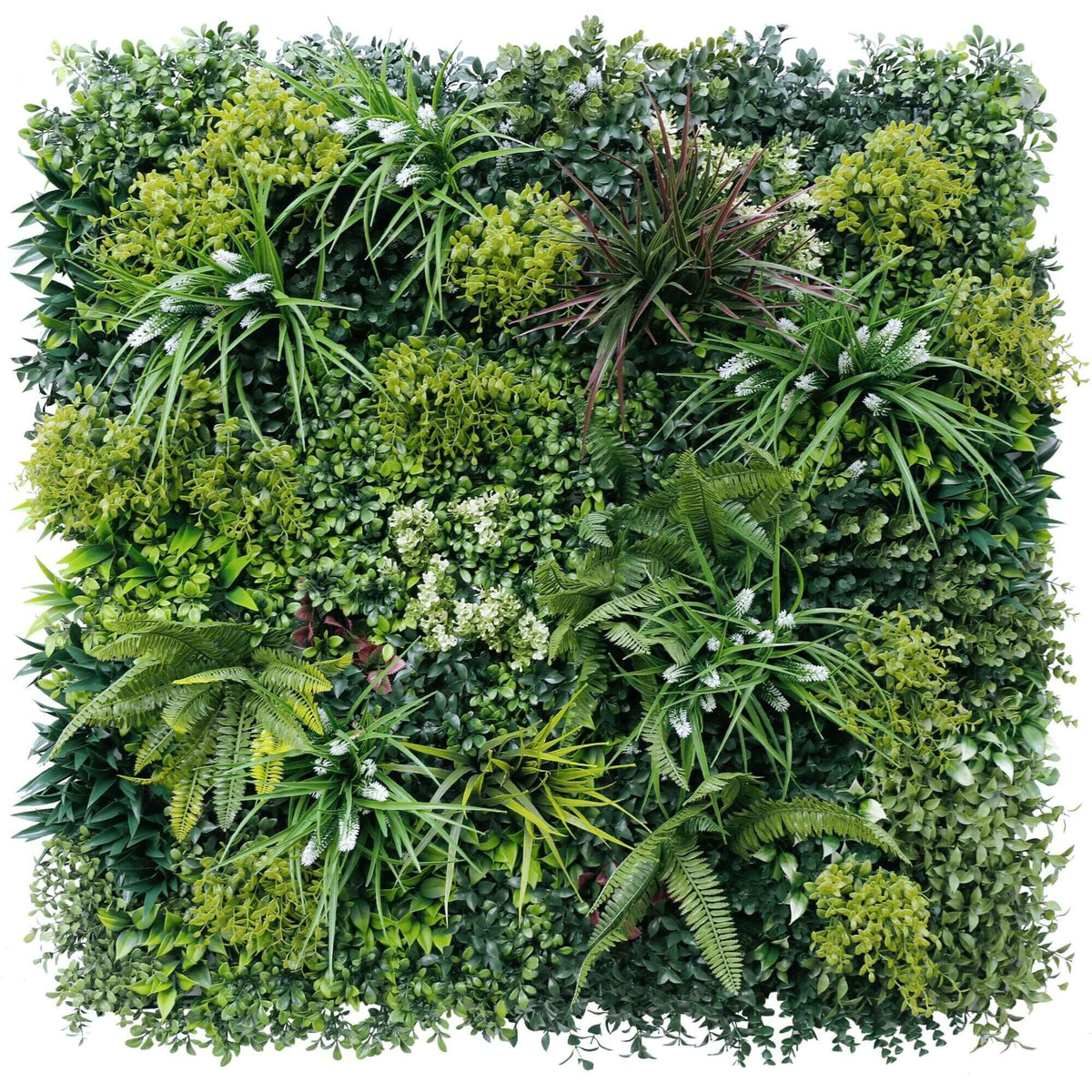 Lush Spring Artificial Vertical Garden Green Wall Panel 40×40in 11 SQ FT – UV Resistant – Commercial Grade-0