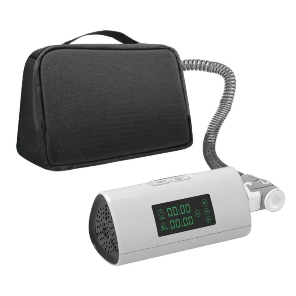 Portable ozone-free air purifier and CPAP cleaner in a compact design for cars and home
