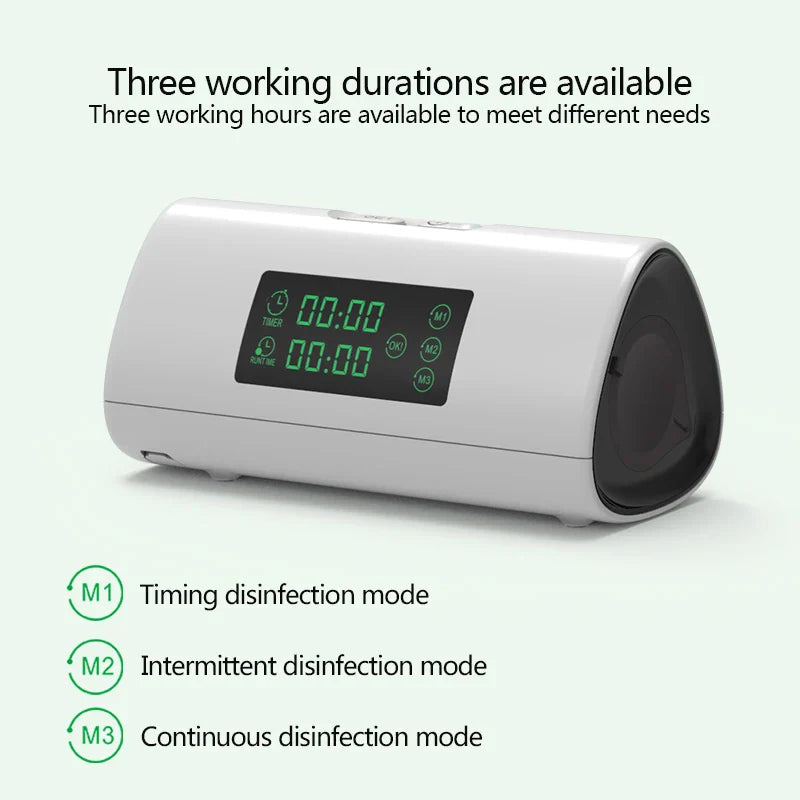 Portable ozone-free air purifier and CPAP cleaner in a compact design for cars and home — view 3