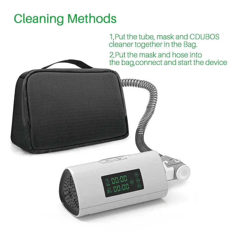 Portable ozone-free air purifier and CPAP cleaner in a compact design for cars and home — view 5