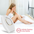 White freezing point laser hair removal device with advanced quartz tube technology for home use