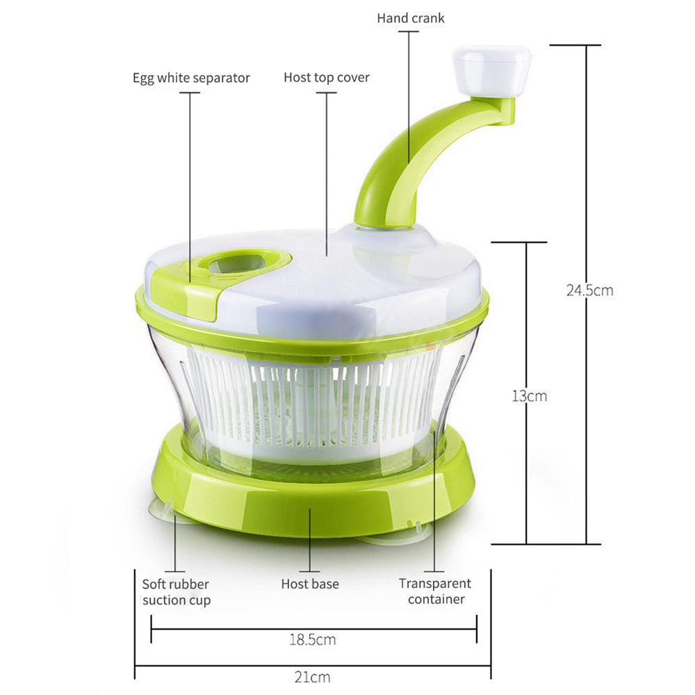 Manual vegetable chopper in white plastic for efficient and minimalist home kitchen food preparation — view 3