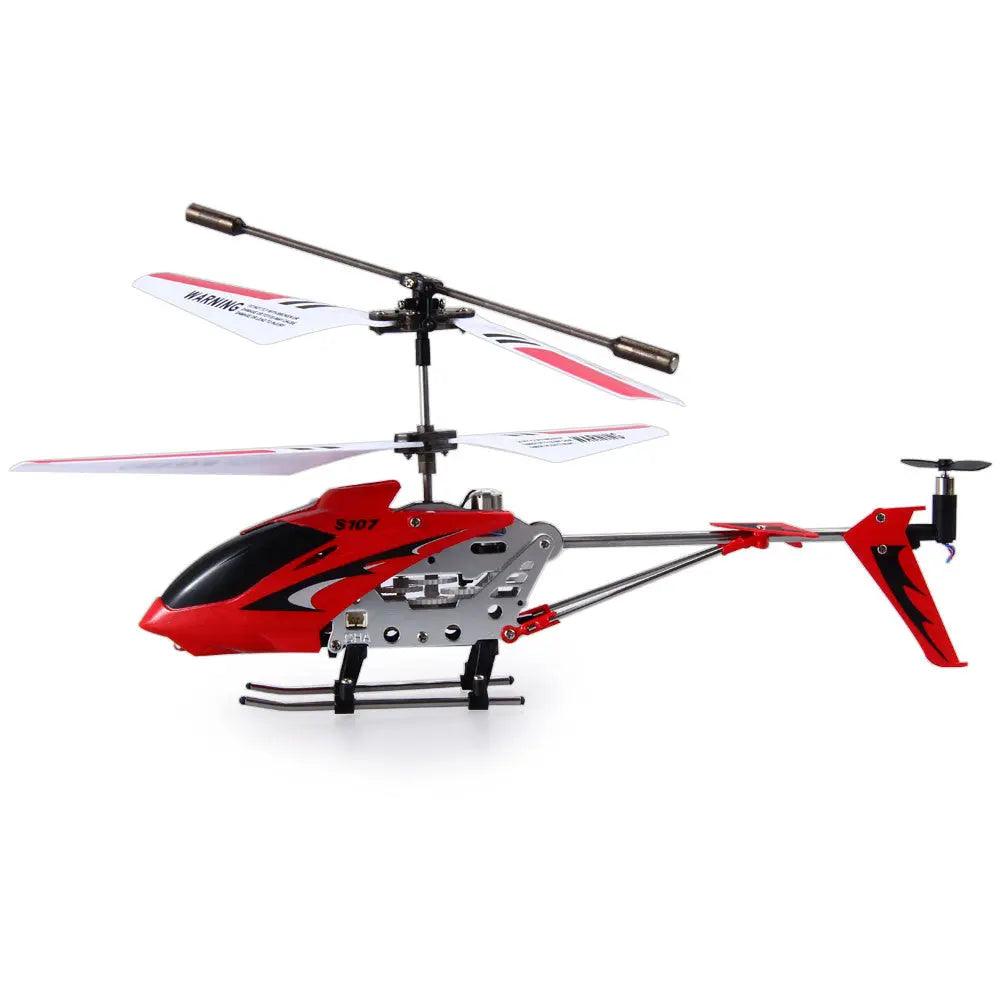 Hoshi Syma S107G remote control helicopter with durable alloy body, dual rotors, and LED lights — view 4