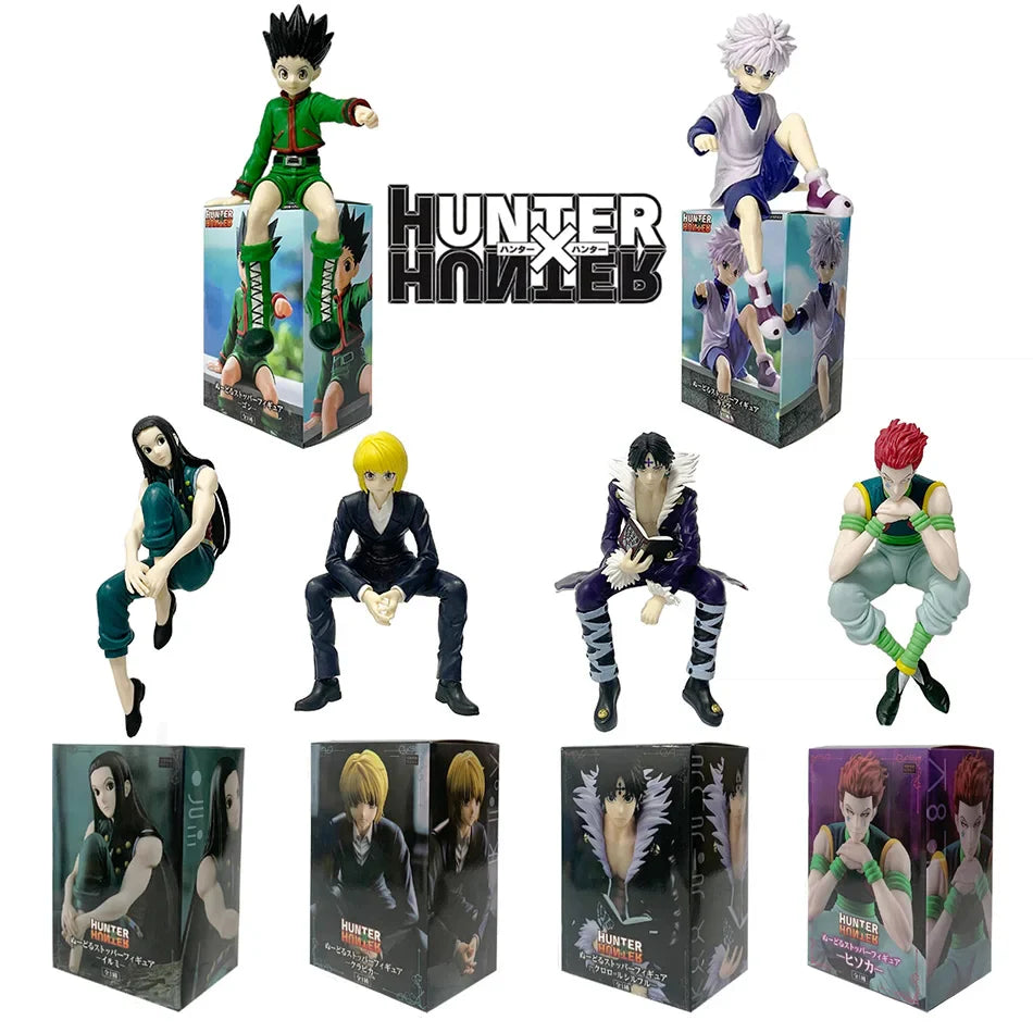 14cm Hunter x Hunter Hisoka PVC action figure in vibrant colors on a display stand