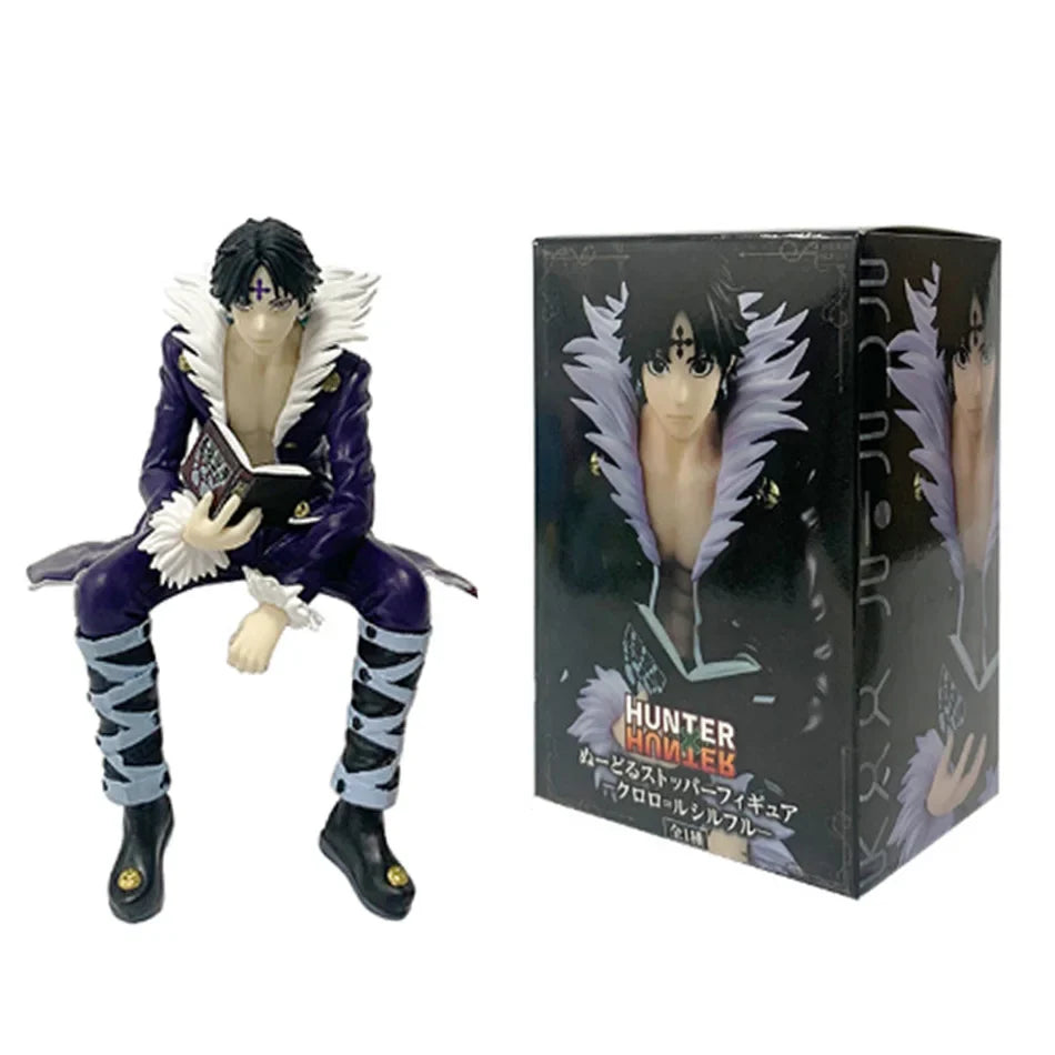 14cm Hunter x Hunter Hisoka PVC action figure in vibrant colors on a display stand — view 4