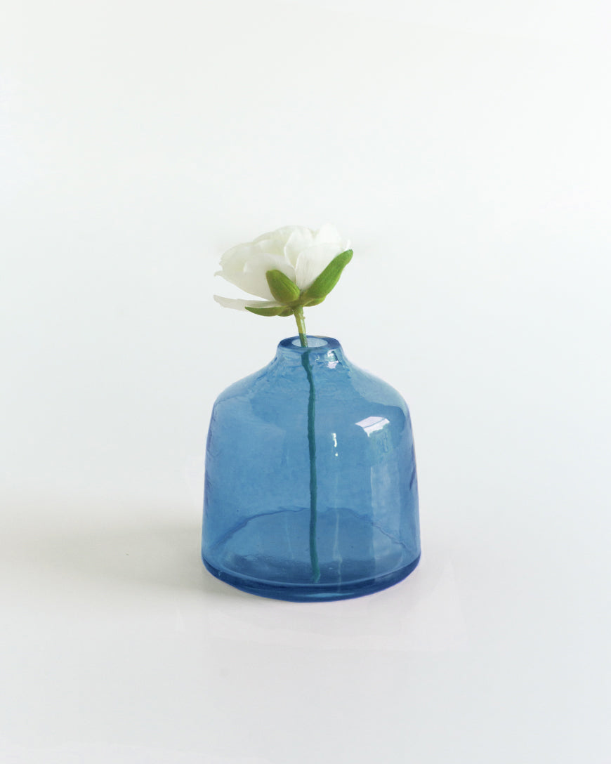 Bella Handblown Hammered Bud Vase-6