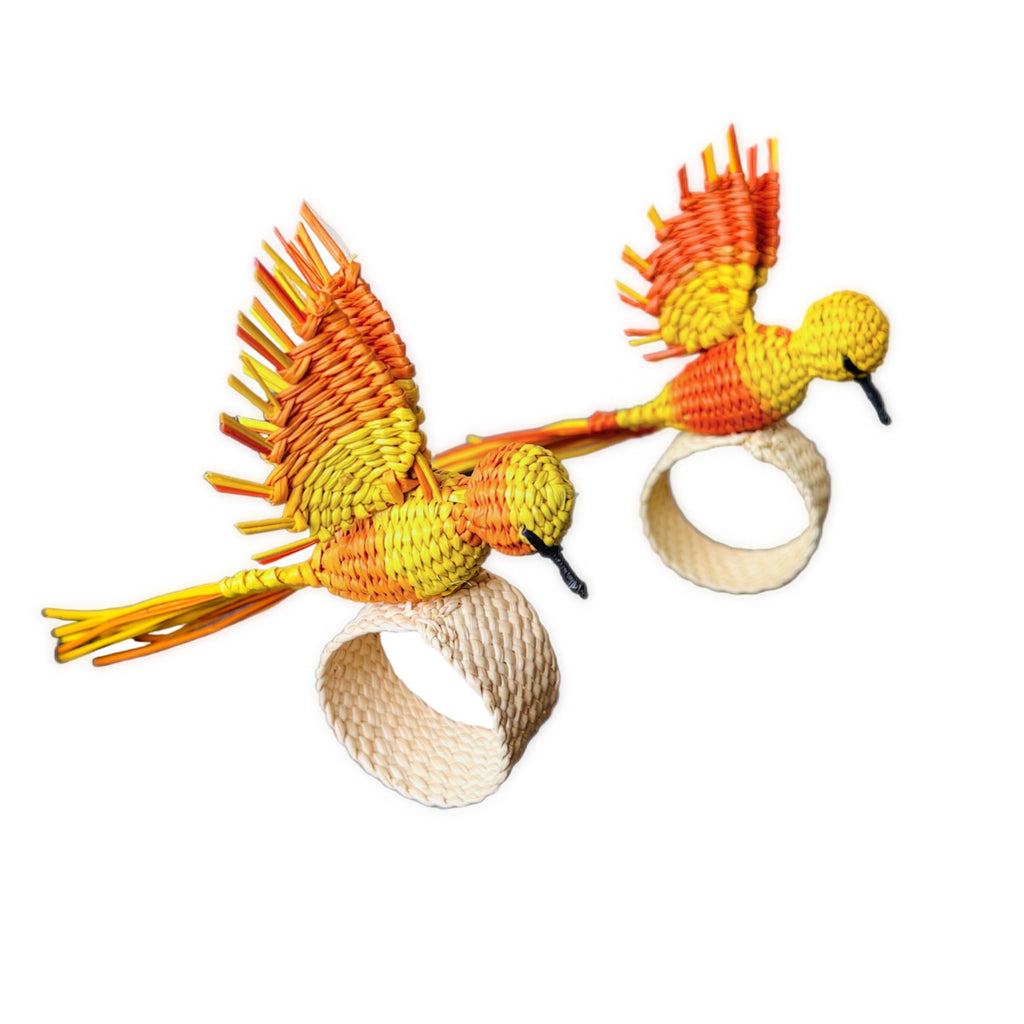 Hummingbird Napkin Ring (Yellow/Orange) – Table Decor Colombia-0