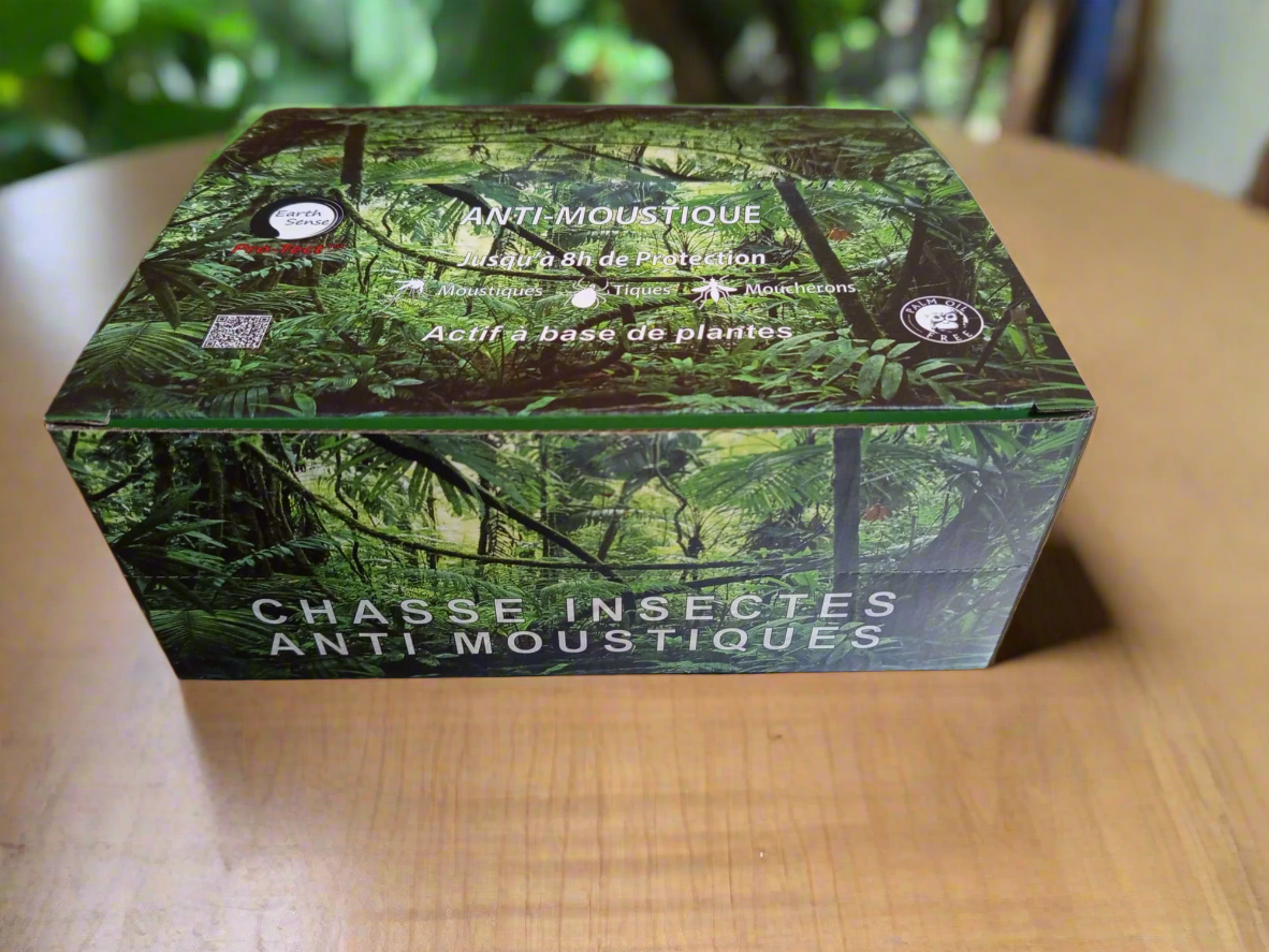 Natural insect repellent balm push-up tubes in a twenty-piece retail display box for outdoor protection. — view 2