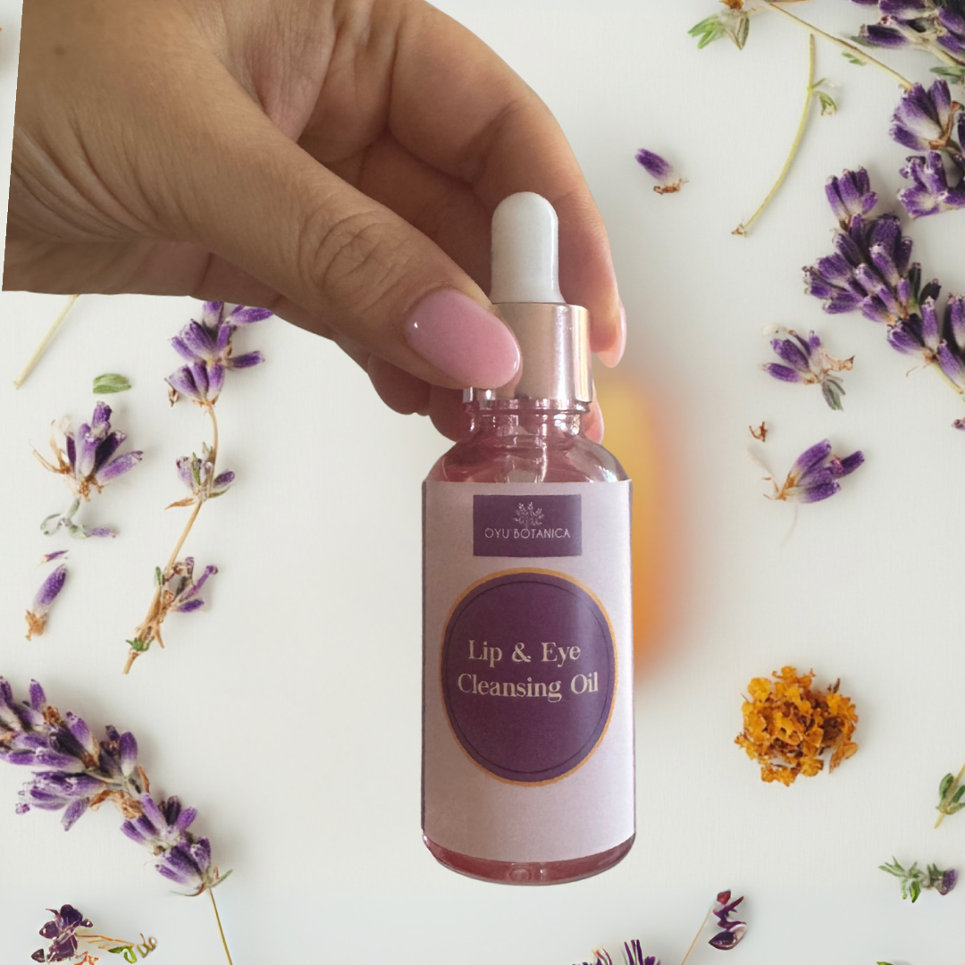 Botanical eye care set for sensitive eyes with brightening serum and gentle makeup cleanser — view 5