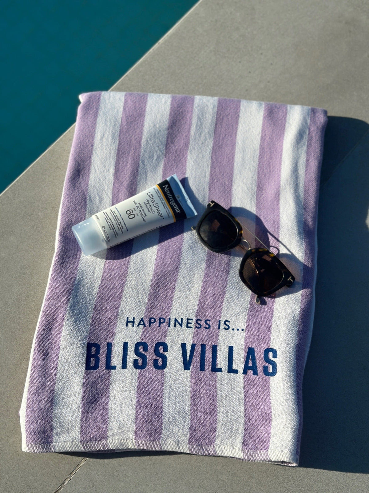 Custom Everywhere Towel, Striped Lilac-3