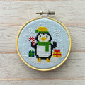 Penguin Ornament Cross Stitch Kit-0