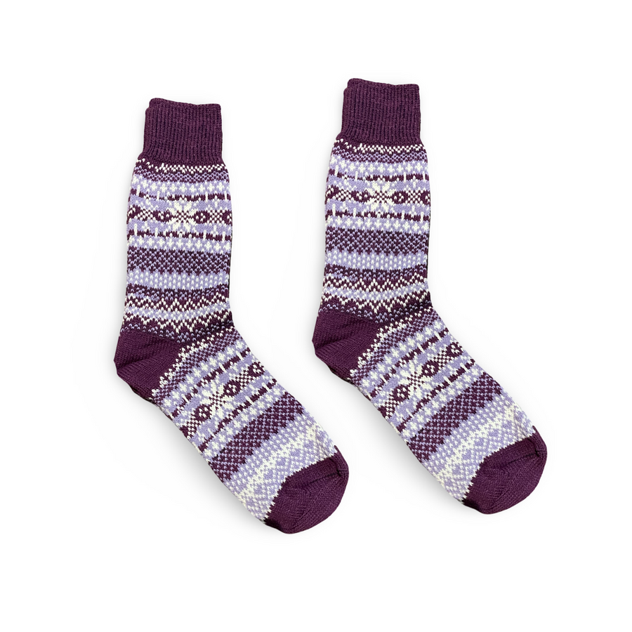 Rosa Purple Cozy Socks