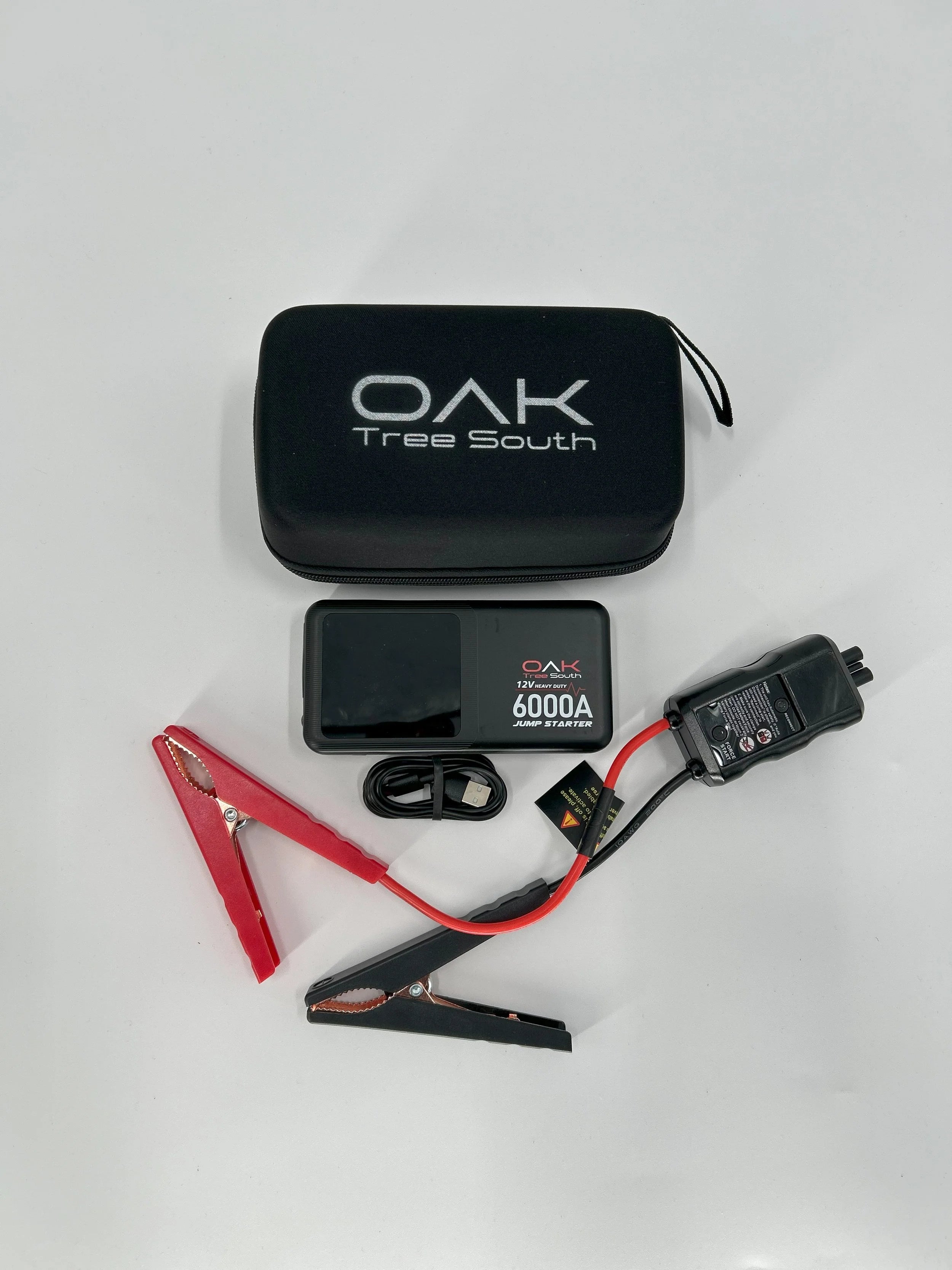 Heavy duty 6000A portable battery jumper pack with multiple charging ports and integrated LED flashlight — view 9