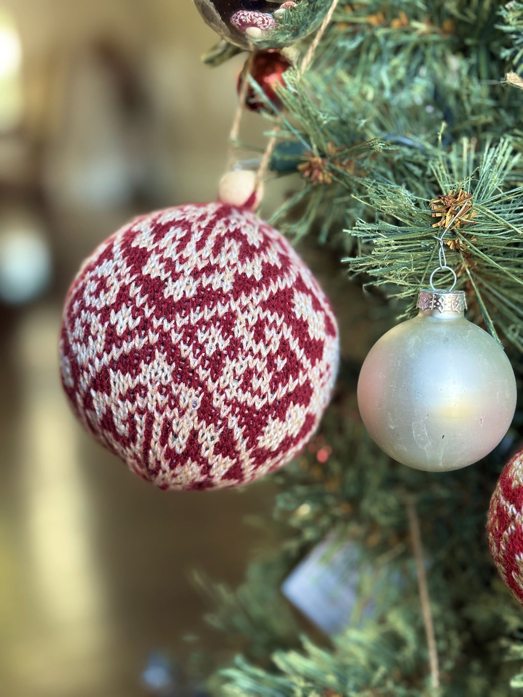 Zelta Knit Christmas Ornaments - 5-Piece Set-3