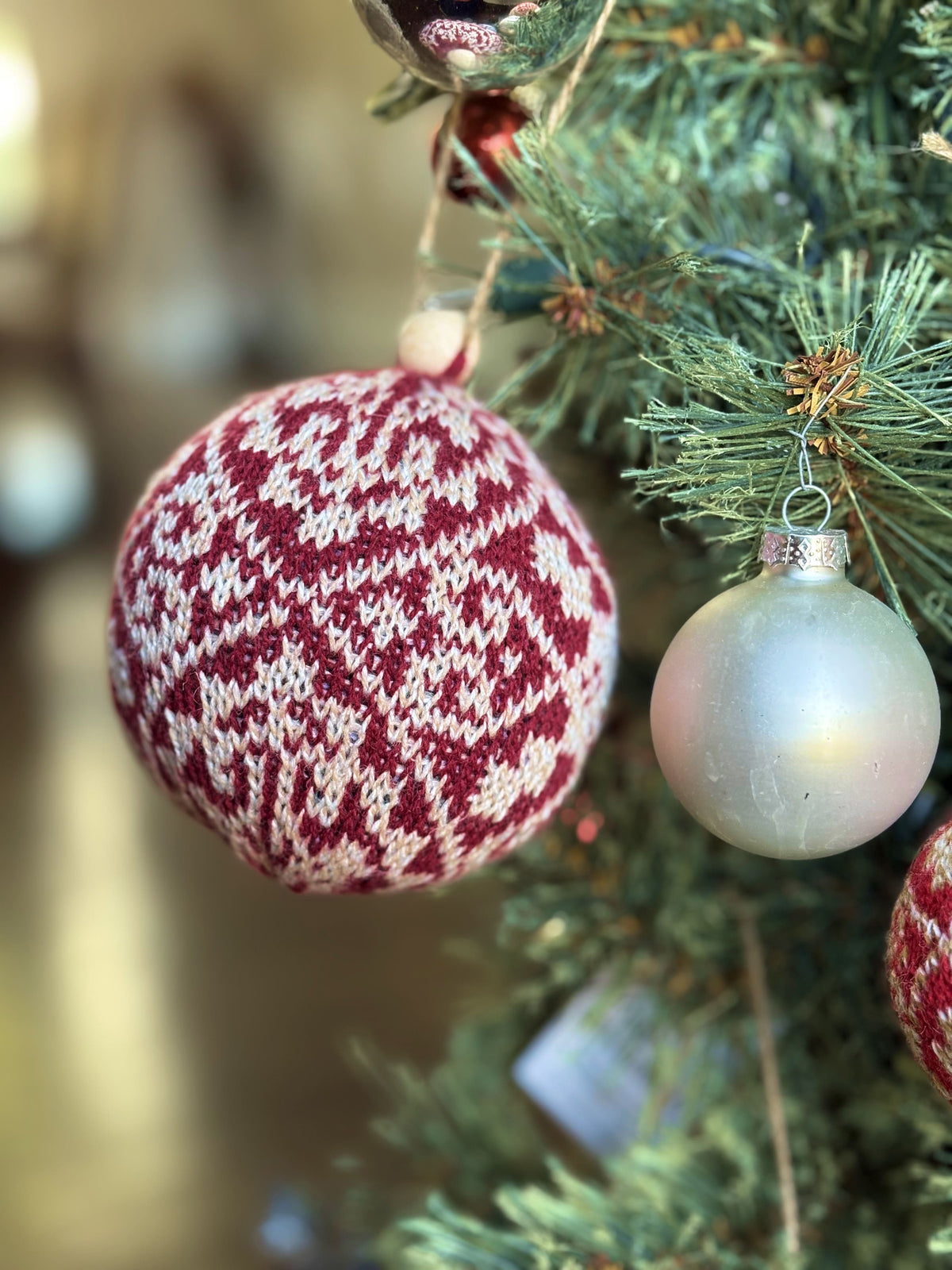 Zelta Knit Christmas Ornaments - 5-Piece Set-3