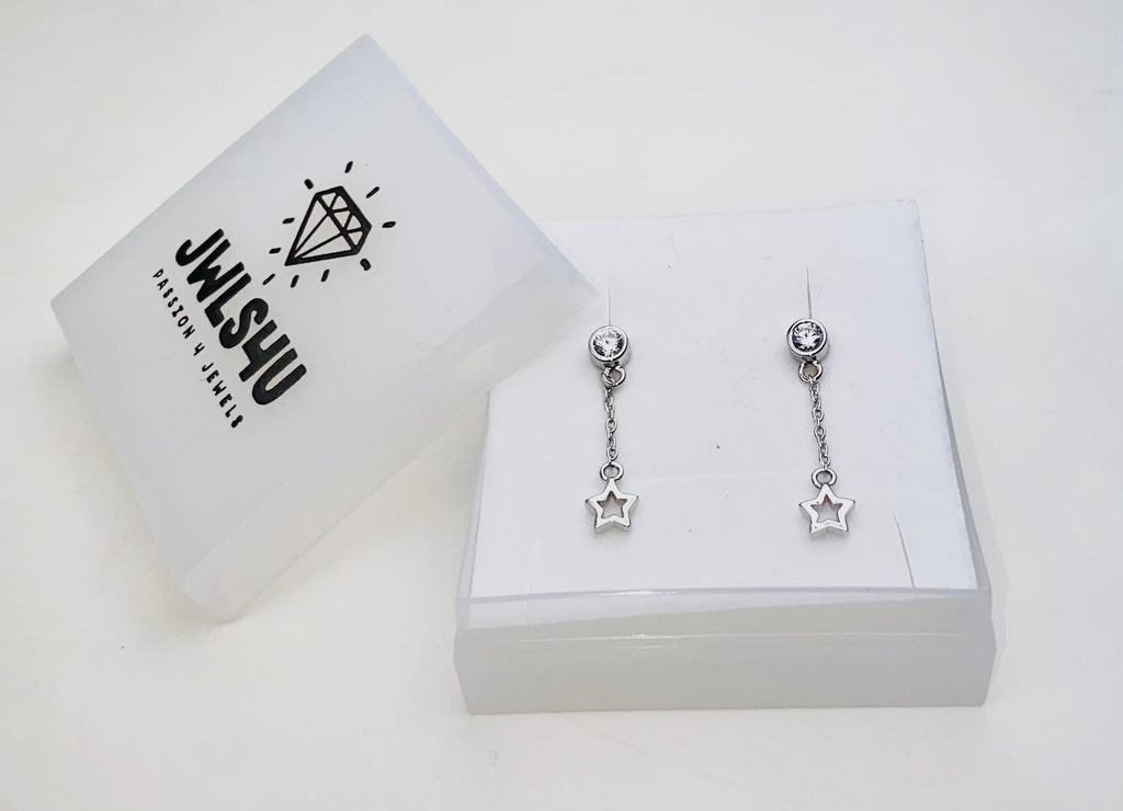 Oorhangers Open Driehoek aan Ketting Goudkleur JE010G-2