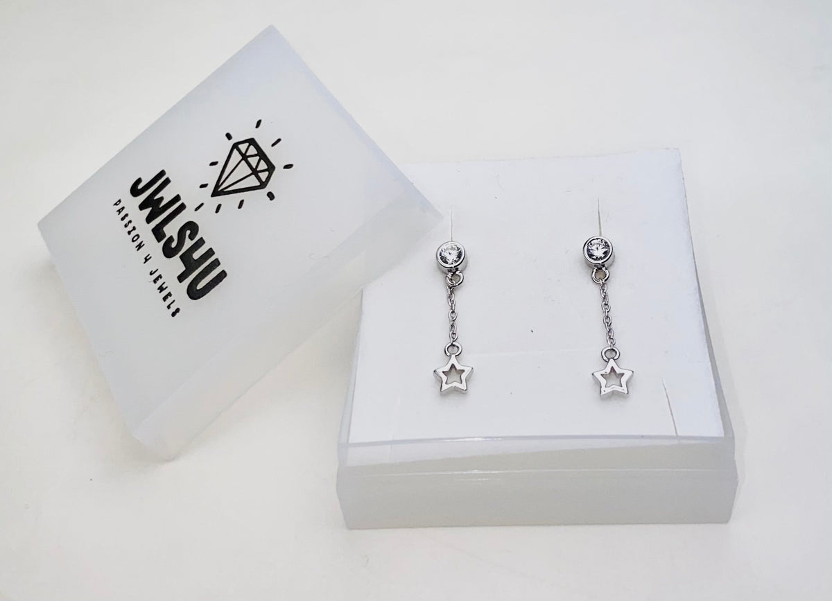 Oorhangers Open Driehoek aan Ketting Goudkleur JE010G-2