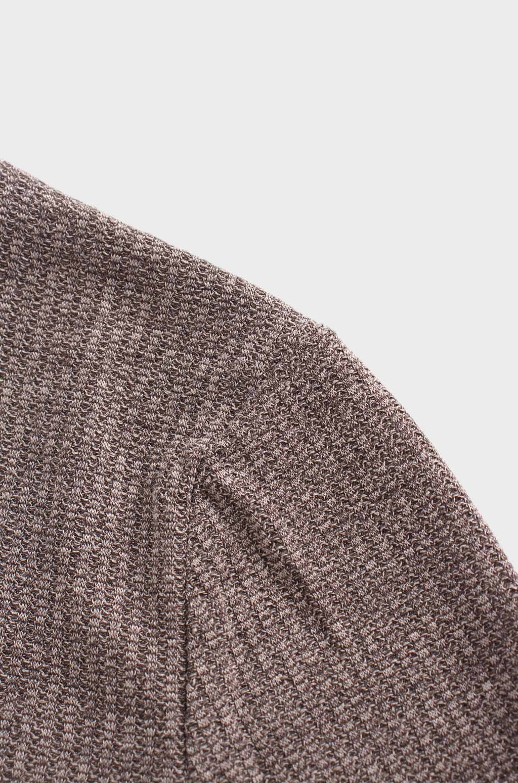 Textured Stretch Turtleneck-Brown-4