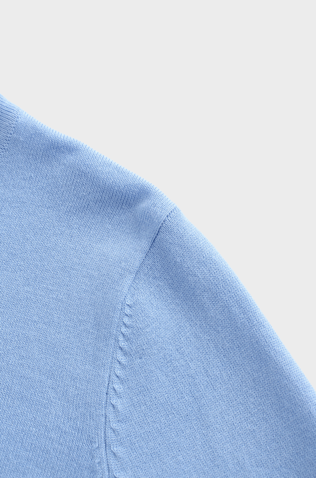 Basic Crew Sweater 3Q-Periwinkle-3