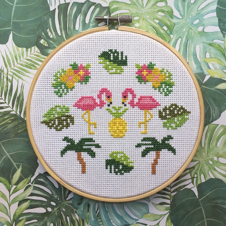 Tropical Counted Cross Stitch DIY KIT Intermediate-1