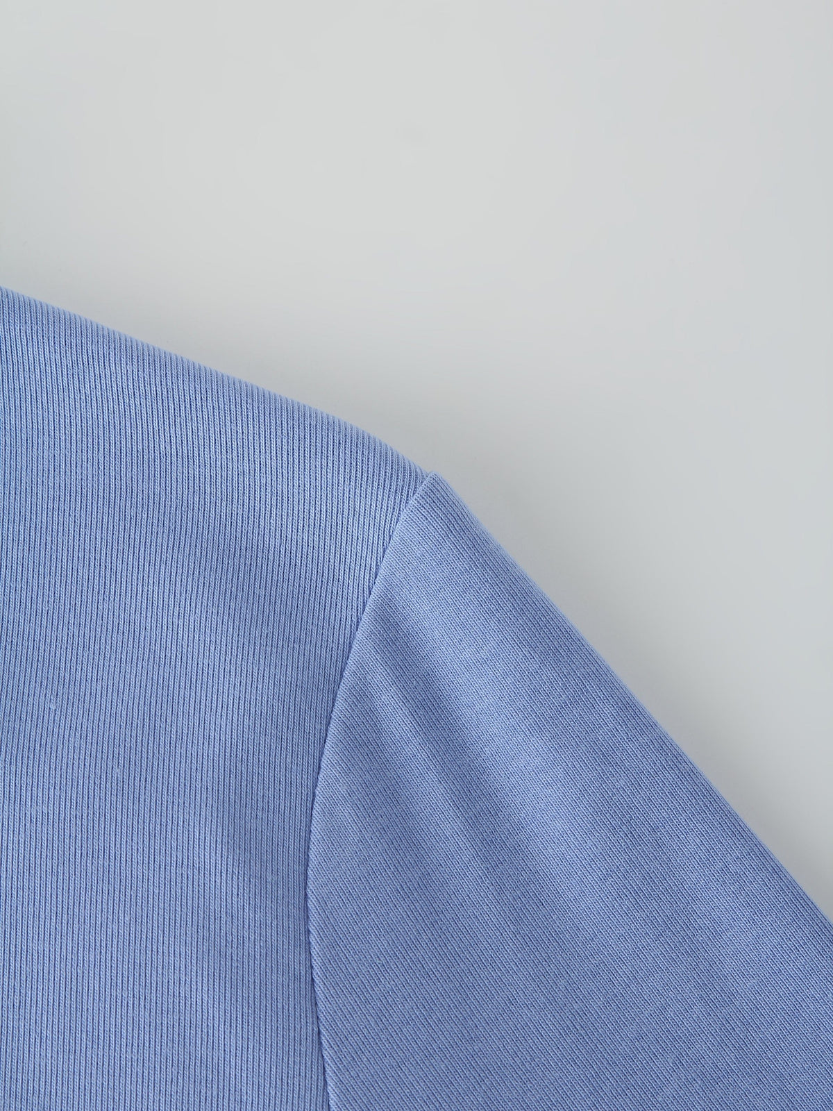 Basic High V Tee LS-Periwinkle-4