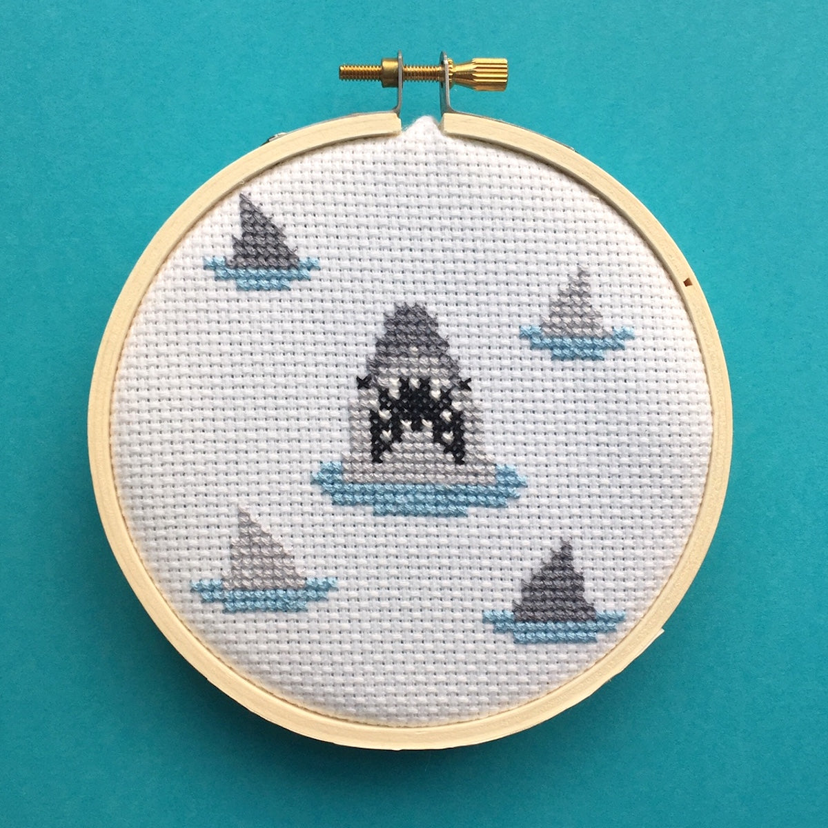 Shark Counted Cross Stitch DIY KIT-1