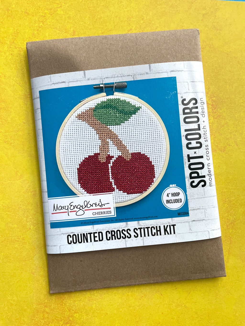 Cherries by Mary Engelbreit Counted Cross Stitch DIY KIT-1