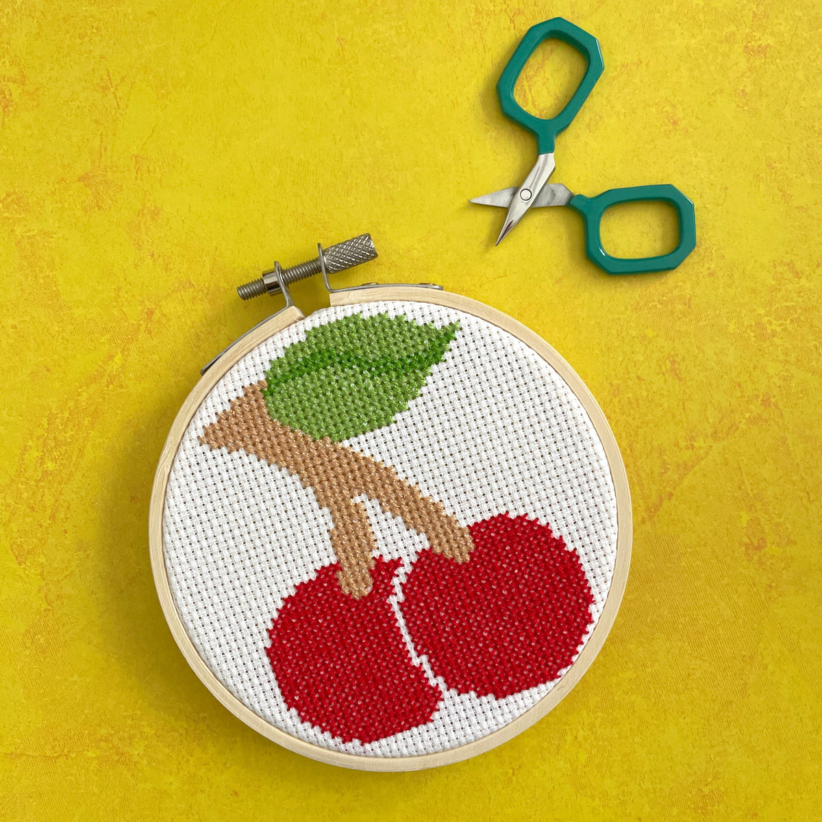 Cherries by Mary Engelbreit Counted Cross Stitch DIY KIT-3