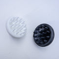 Ergonomic silicone scalp massager shampoo brush with soft bristles and grip handle