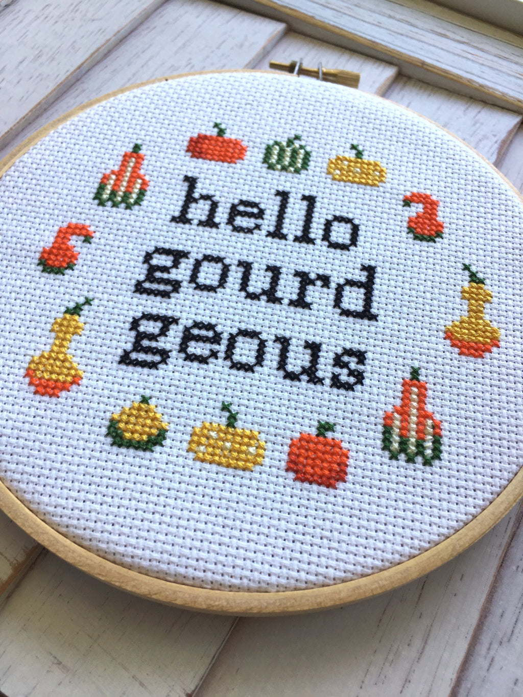 Hello Gourdgeous Counted Cross Stitch DIY KIT Intermediate-1