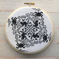 Blackwork Halloween Counted Cross Stitch DIY KIT-0