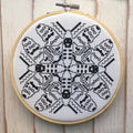 Blackwork Moth Counted Cross Stitch DIY KIT-0