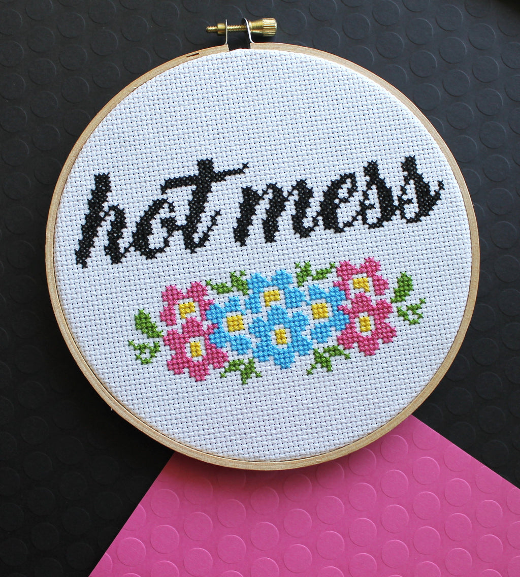 Hot Mess Counted Cross Stitch DIY KIT Intermediate-3