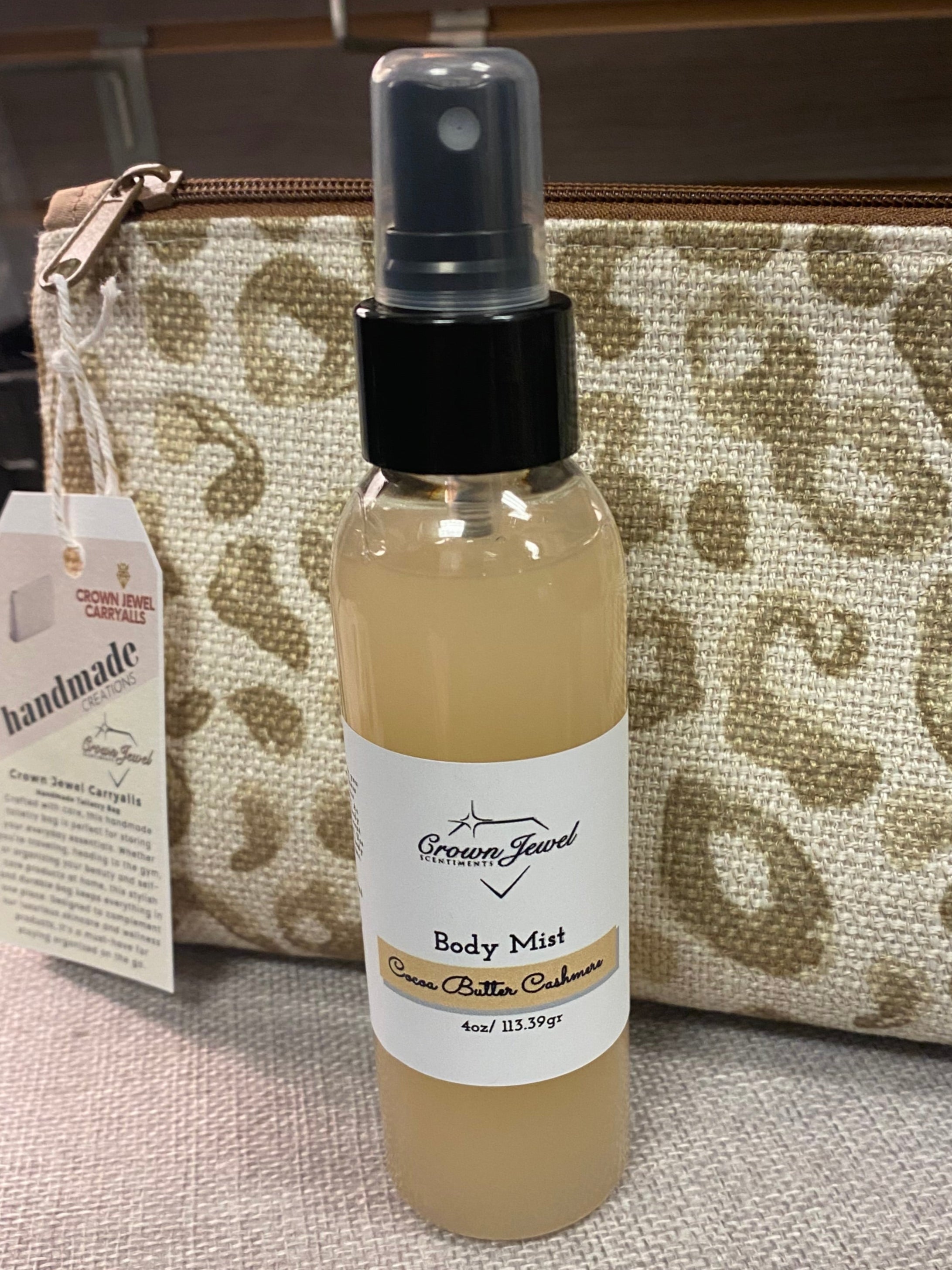 Luxurious lightweight body mist in a spray bottle for long lasting daily fragrance layering