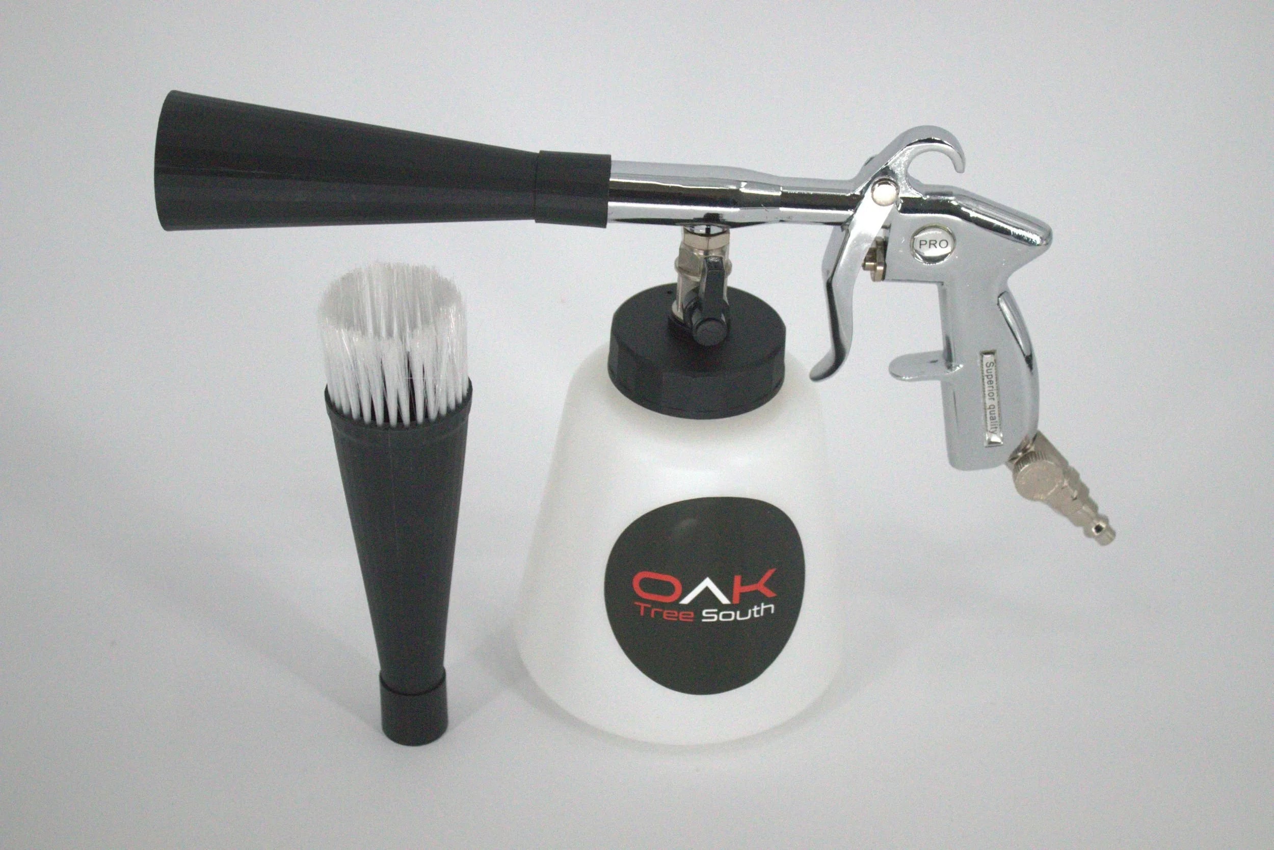 Wet air gun auto detailing tool with adjustable nozzle and heavy duty metal construction for cleaning — view 2