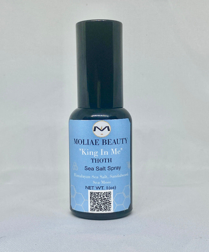 THOTH men's sea salt spray bottle, hydrating sandalwood mist for face body and hair — view 3