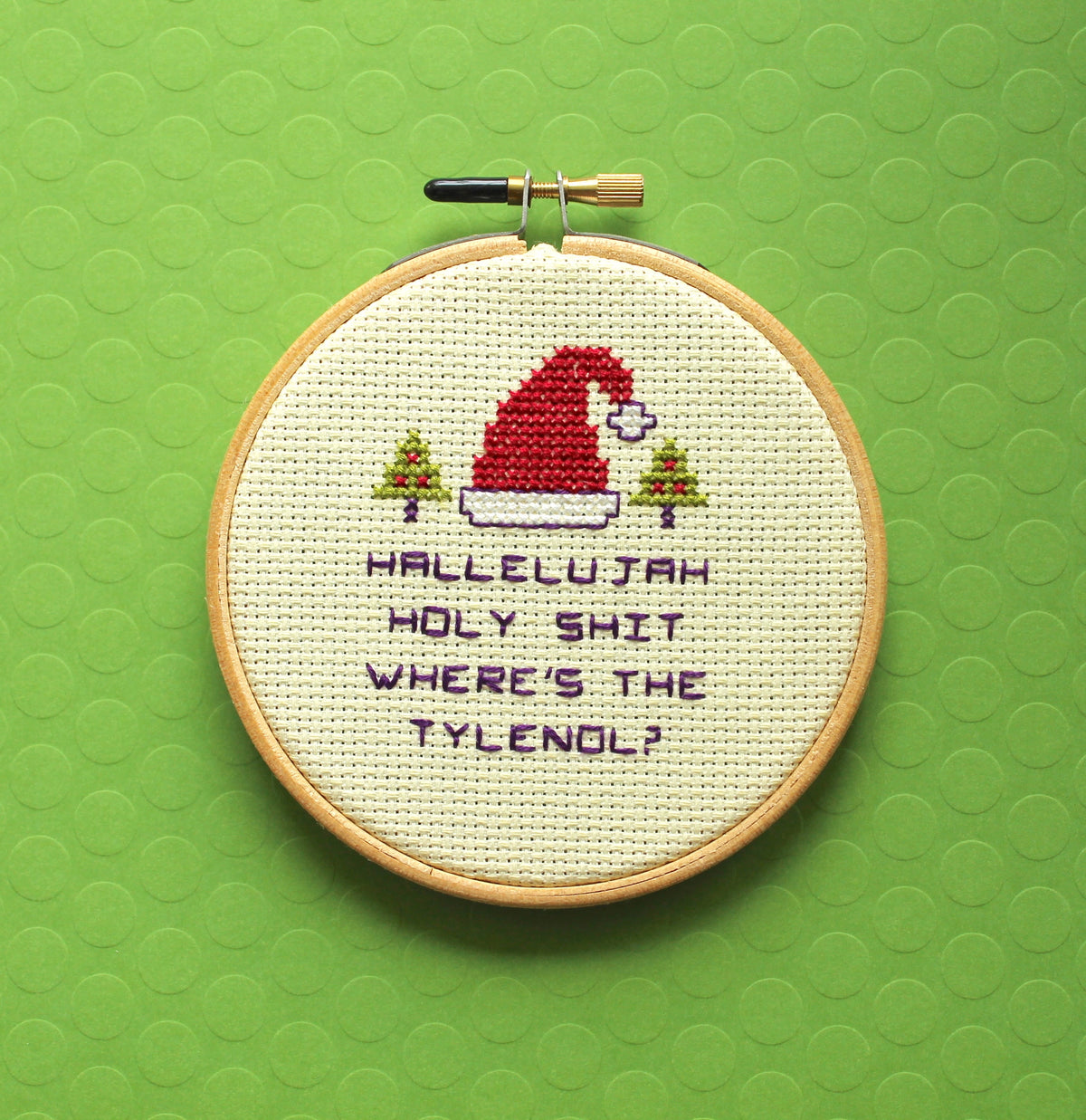 Christmas Holiday Counted Cross Stitch DIY Kit Beginner-0