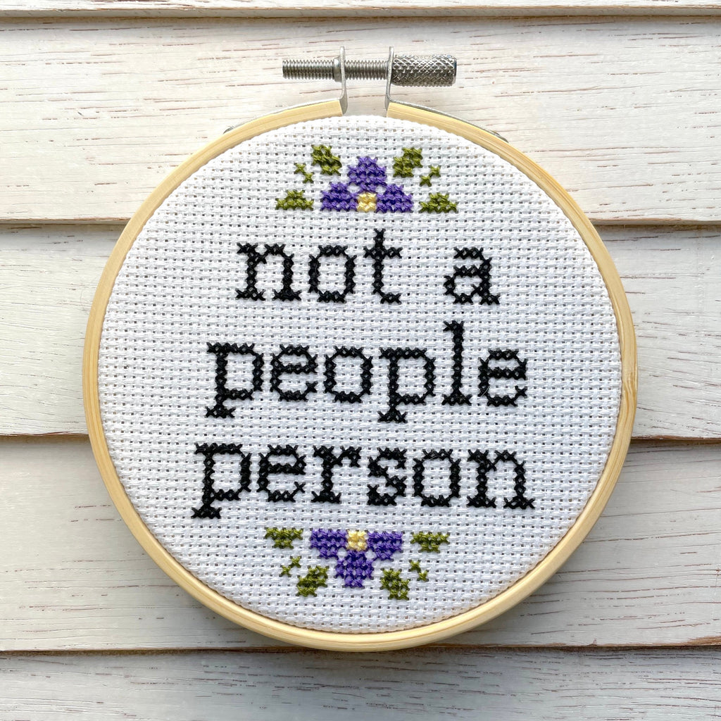 Not a People Person Cross Stitch Kit-1