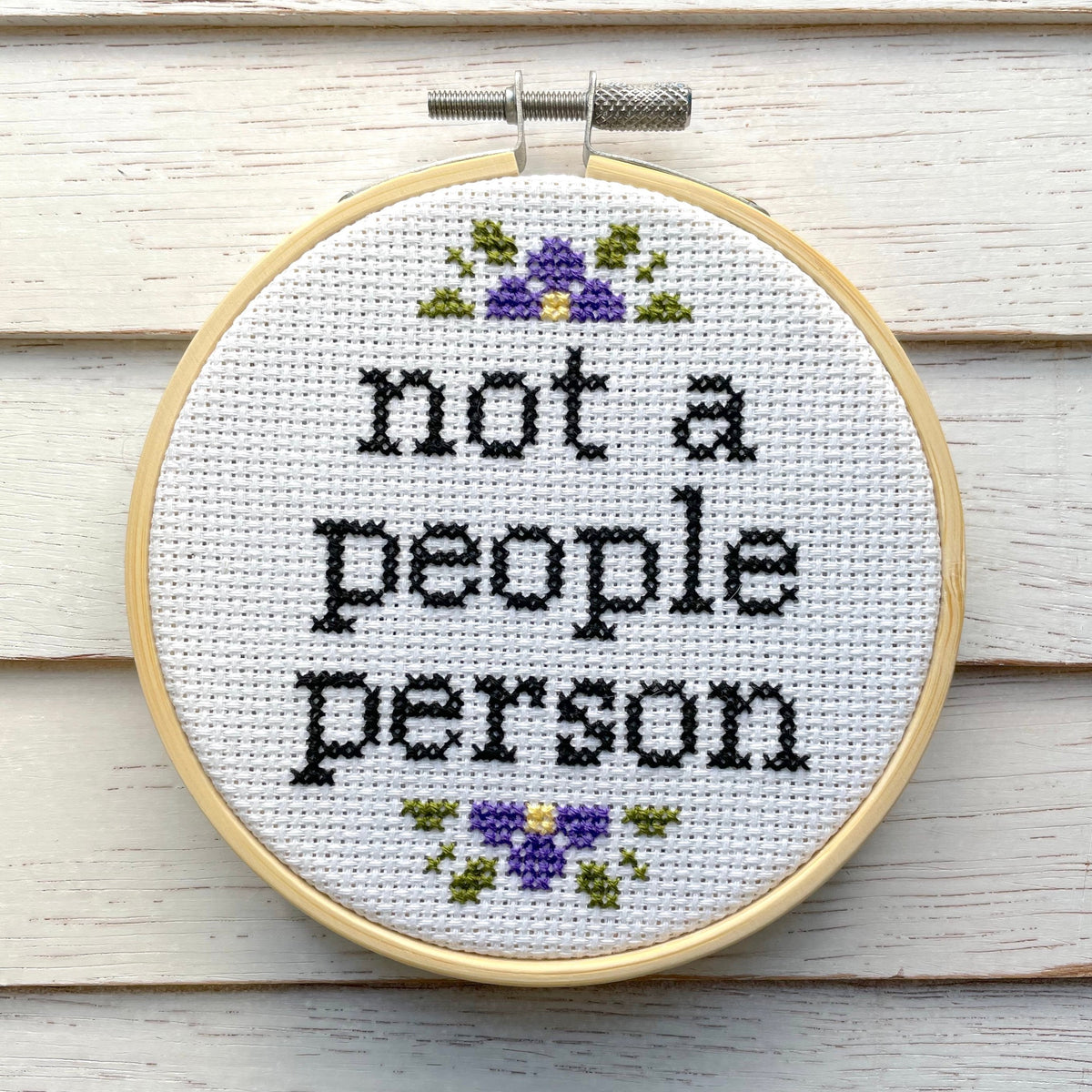 Not a People Person Cross Stitch Kit-1