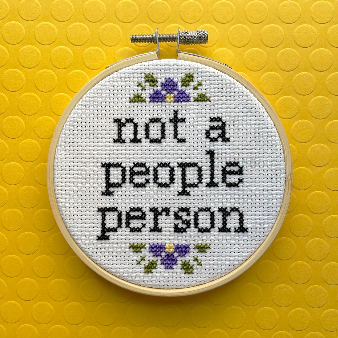 Not a People Person Cross Stitch Kit-0
