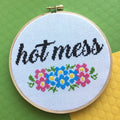 Hot Mess Counted Cross Stitch DIY KIT Intermediate-0