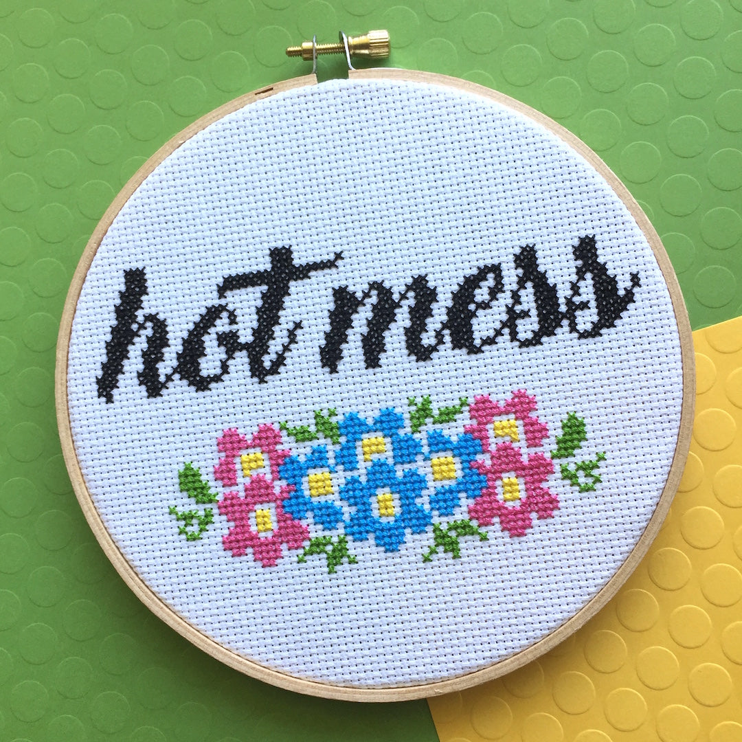 Hot Mess Counted Cross Stitch DIY KIT Intermediate-0
