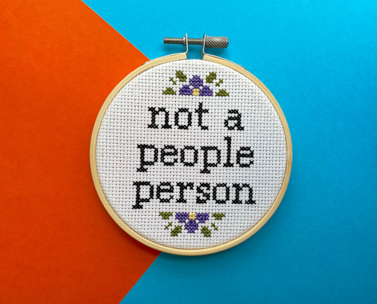 Not a People Person Cross Stitch Kit-2