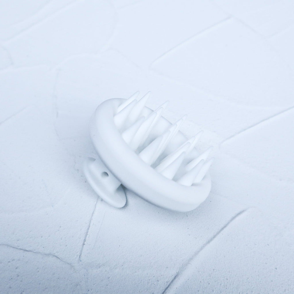 Ergonomic silicone scalp massager shampoo brush with soft bristles and grip handle — view 4