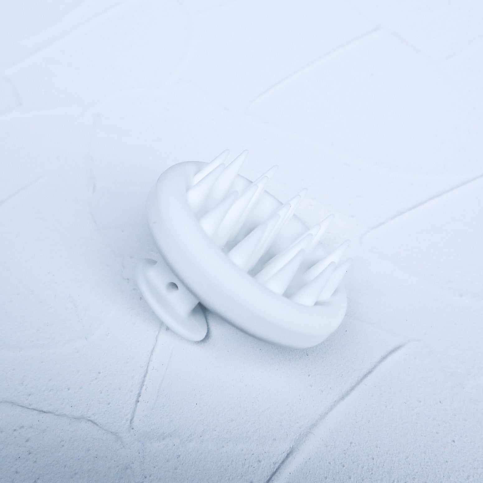 Ergonomic silicone scalp massager shampoo brush with soft bristles and grip handle — view 4
