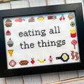 Eating All The Things Counted Cross Stitch Kit-0