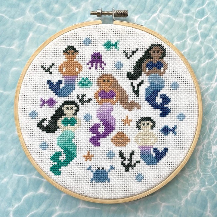 Mermaid Counted Cross Stitch Kit-0