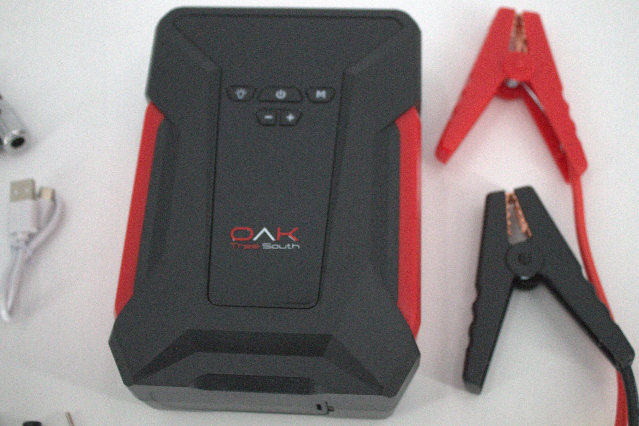 Portable 1000 Amp battery jumper power bank with air compressor cables and carrying case — view 4